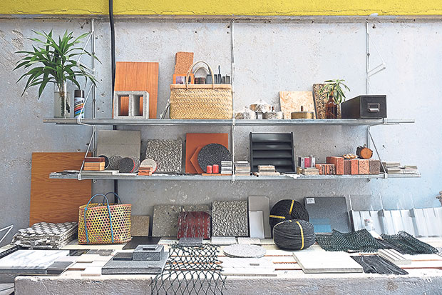 Studio Bikin’s office at 8, Jalan Kemuja Bangsar displays tiles, fittings and more