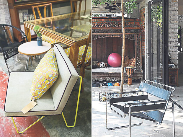 The symbiosis of Studio Bikin, Kedai Bikin and Nala Designs is seen here at DR.Inc (left). Tenggiri House by Studio Bikin is a private residential project that redefines modern living (right)