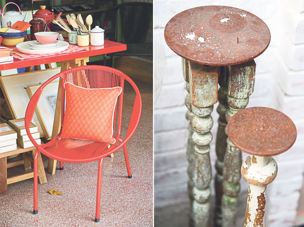 The pasar malam chair is Studio Bikin’s homage to Malaysian artisans with upgraded specifications (left). Beauty is found in minute details, and it is as important as the big picture (right)