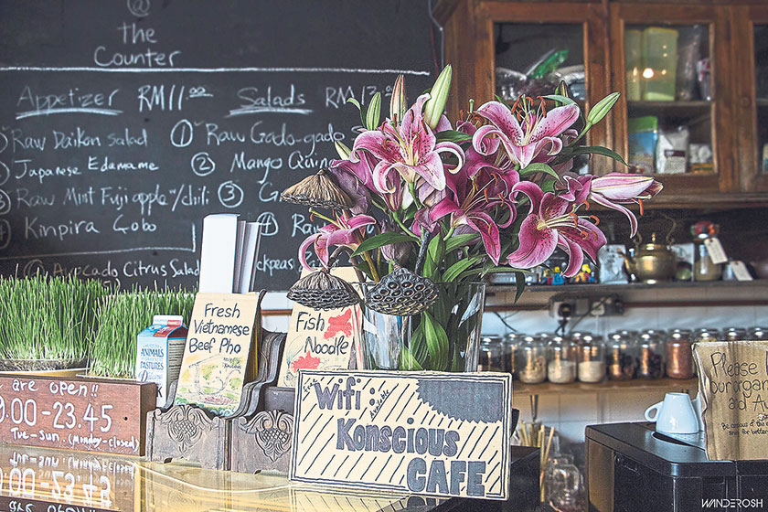 Bright artistic touches add character to the rustic settings
