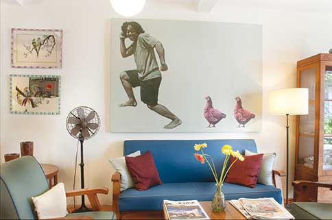 Paintings like this adds a unique twist to the whole homey feel of the hotel