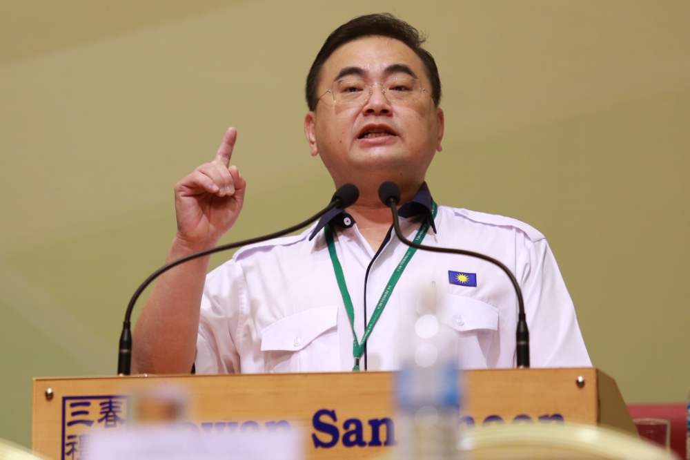 Wee Ka Siong speaking at the 49th MCA Youth AGM at Wisma MCA, Kuala Lumpur, December 19,2013. u00e2u20acu201d  Picture by Saw Siow Feng