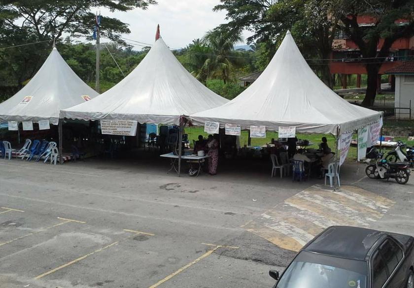 Khemah ini menjadi tempat tinggal penduduk sejak 11 Jun 2013.