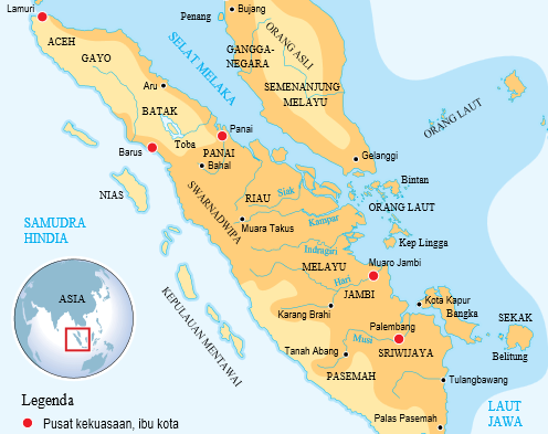 Wilayah 'Malayu' berkembang dari Sumatera.