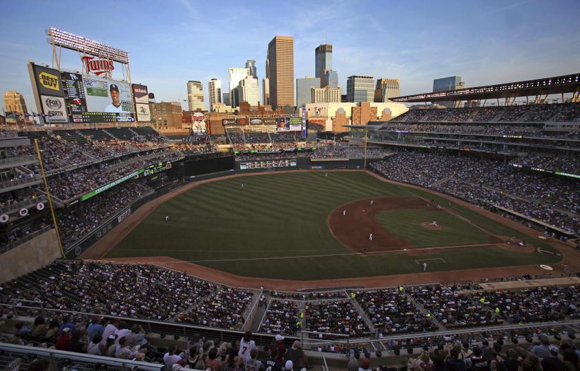 Fans watch as the Minnesota Twins play the New York Yankes at Target Field in Minneapolis, Minnesota July 2, 2013.