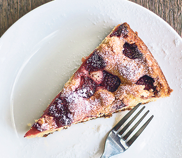 Homemade Strawberry Summer Cake at Spacebar Coffee