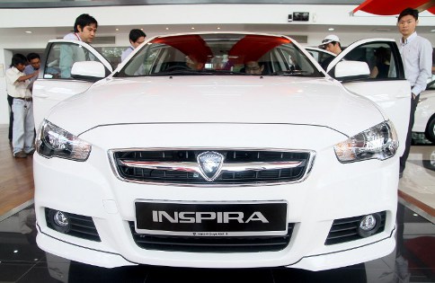 A Proton Inspira car is displayed at a Proton Edar showroom in Selangor in this file photo. u00e2u20acu201c AFP pic