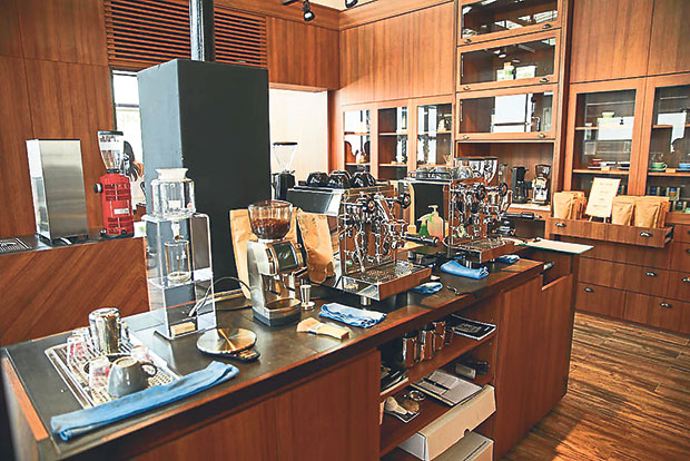 A coffee geek’s dream laboratory filled with all sorts of brewing equipment