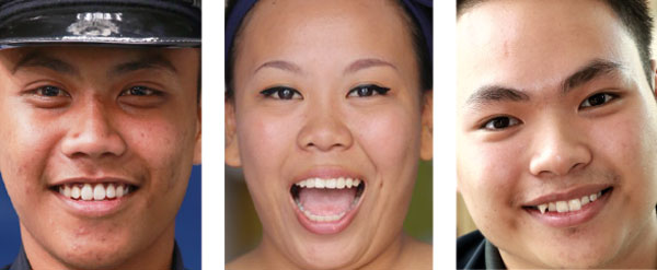 From left: Mohd Izzuan Alias, Flora Khong and Andy Lim Hock Soon