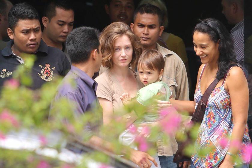Sarah Joseph exits the Jalan Tun Razak police station after being reunited with her son, Freddie, who was found unhurt at Taman Tasik Titiwangsa, November 9, 2013. u00e2u20acu201d Picture by Choo Choy May