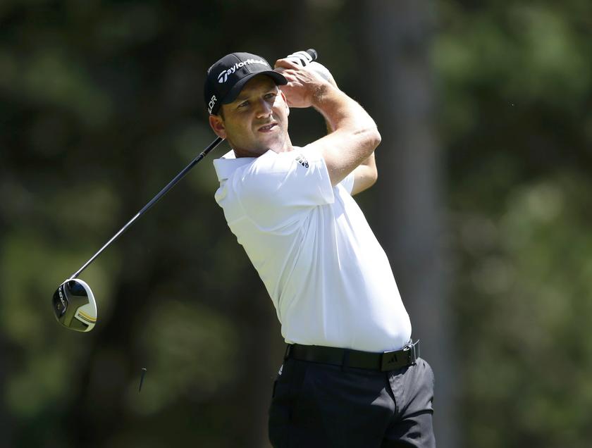 Spain's Sergio Garcia tees off on the fourth hole during the third round of the 2013 PGA Championship golf tournament at Oak Hill Country Club in Rochester, New York August 10, 2013. u00e2u20acu201c Reuters pic