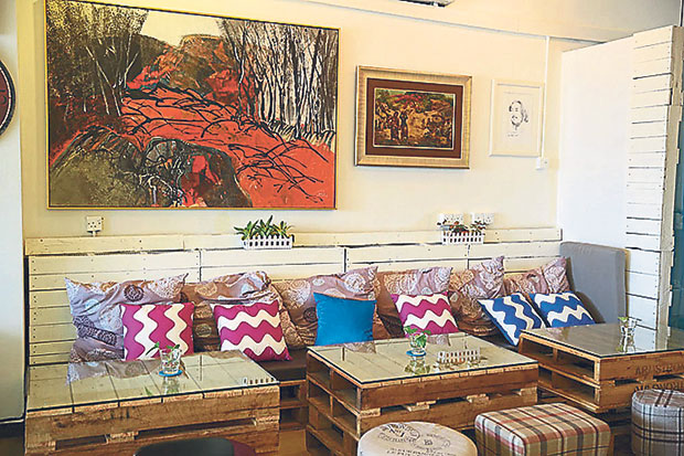 The cosy interior of W Cafe that opened in June