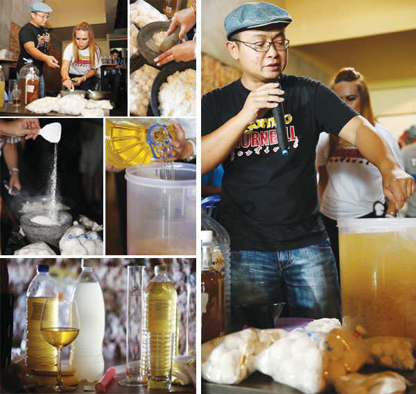 Making tuak requires good rice from the harvest