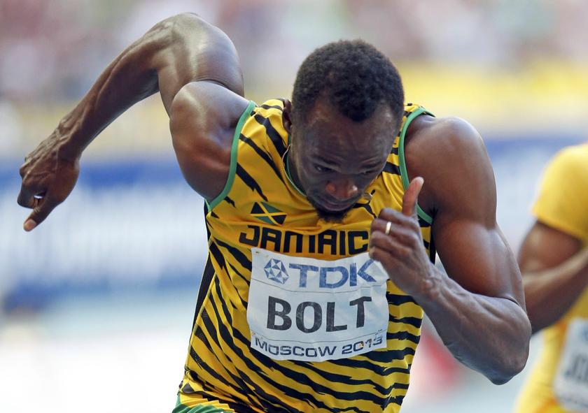 Usain Bolt of Jamaica runs in his menu00e2u20acu2122s 200 metres semi-final during the IAAF World Athletics Championships at the Luzhniki stadium in Moscow. u00e2u20acu201d Reuters pic