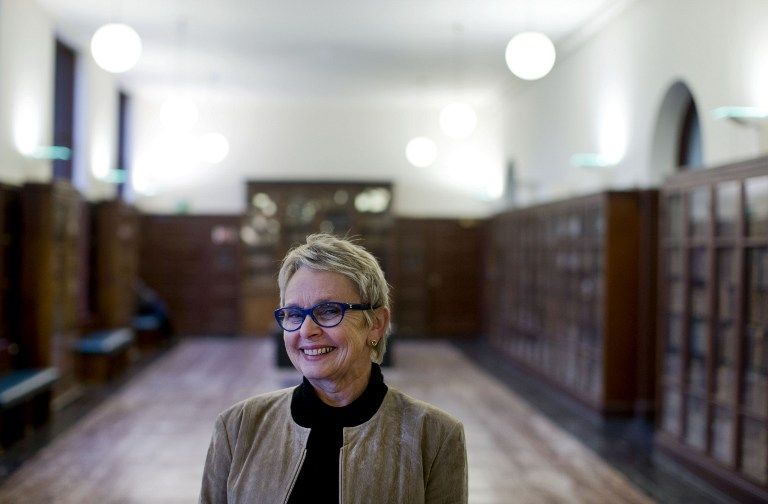 Vigdis Moe Skarstein, head of the National Library of Norway, poses at the library on December 18, 2013 in Oslo. u00e2u20acu201d AFP pic