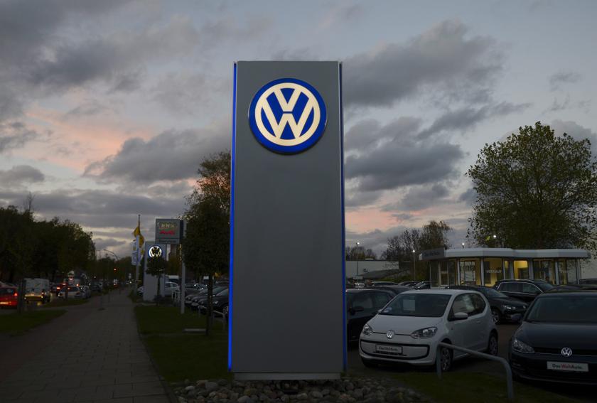 The logo of German carmaker Volkswagen is seen at a VW dealership in Hamburg, October 28, 2013. u00e2u20acu201d Reuters pic
