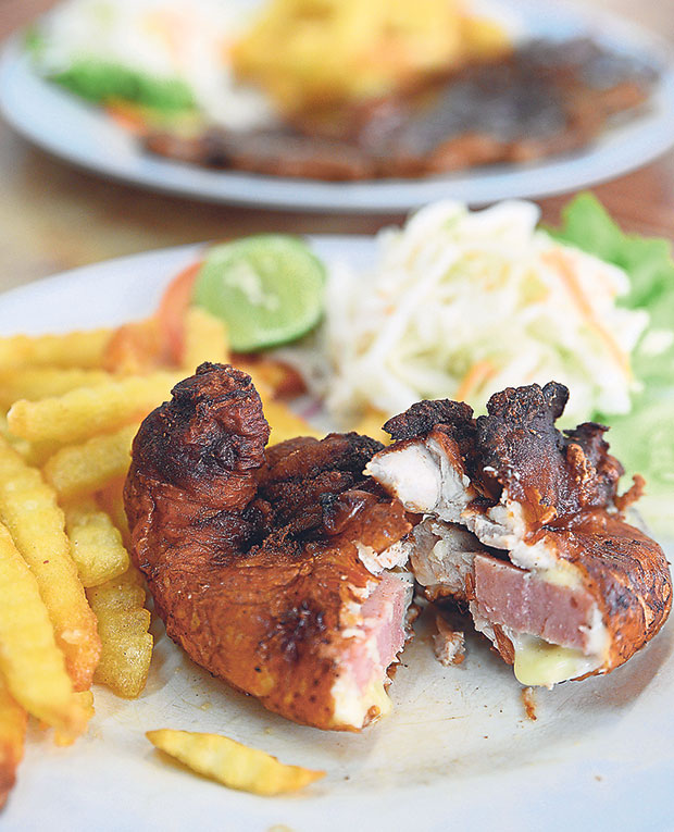 Grilled chicken Cordon Bleu available at Chef’s Delights