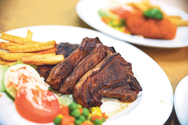 Grilled lamb loin at All Right! Western Food