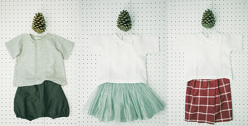 This unisex top and bottom combination is perfect for active kids who enjoy running around freely (left). Girly yet classy, this outfit is a must-have for every girl’s wardrobe (center). It doesn’t have to be Hari Raya to wear this adorable Baju Melayu set (right)