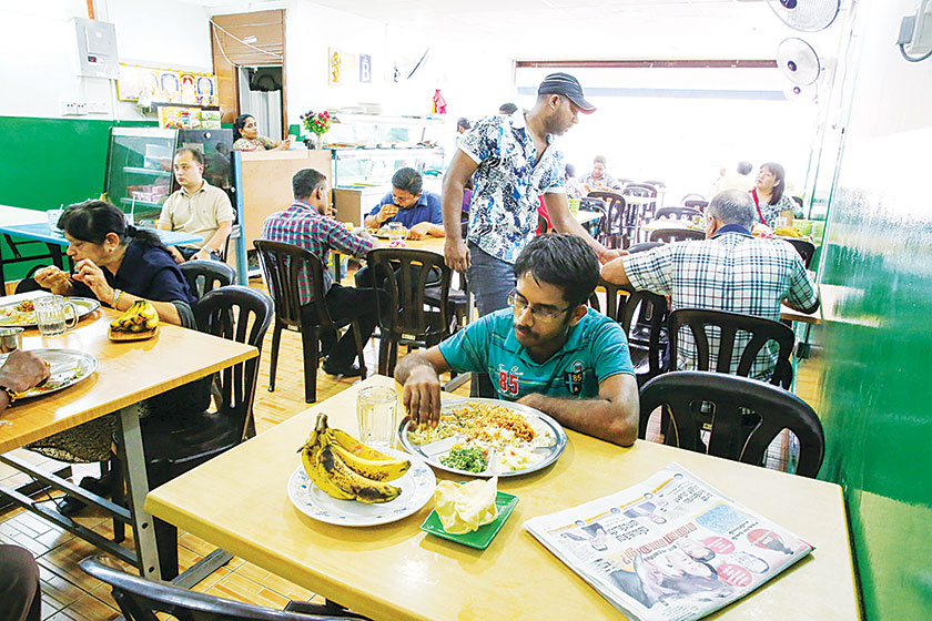 The no frills place is patronised by regulars who enjoy the Sri Lankan fare.