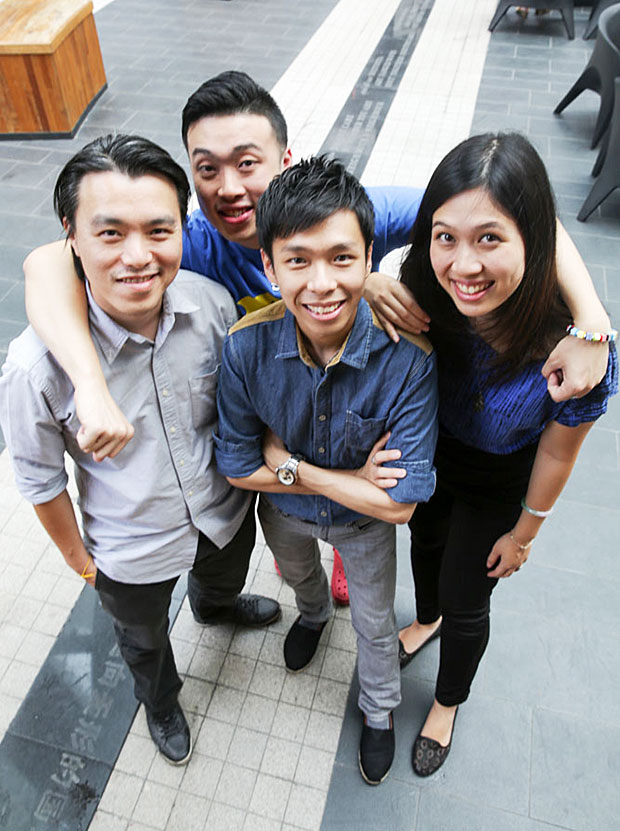 The Yellow Brick Road team (from left): Lee Yew Kheong, Shaun Liew, Jason Loo and Hai Lin Lee.