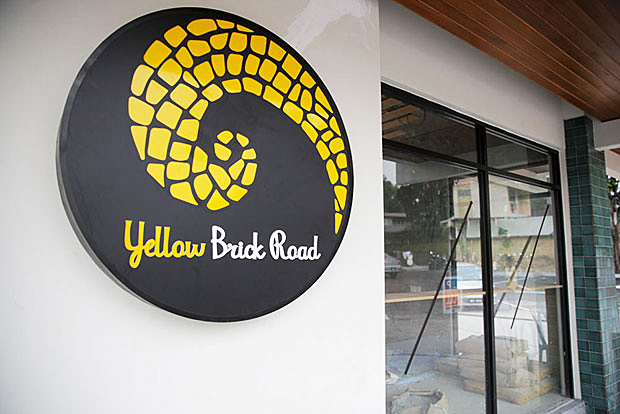 The “work in progress” exterior of Yellow Brick Road at the recently rejuvenated Jalan Batai