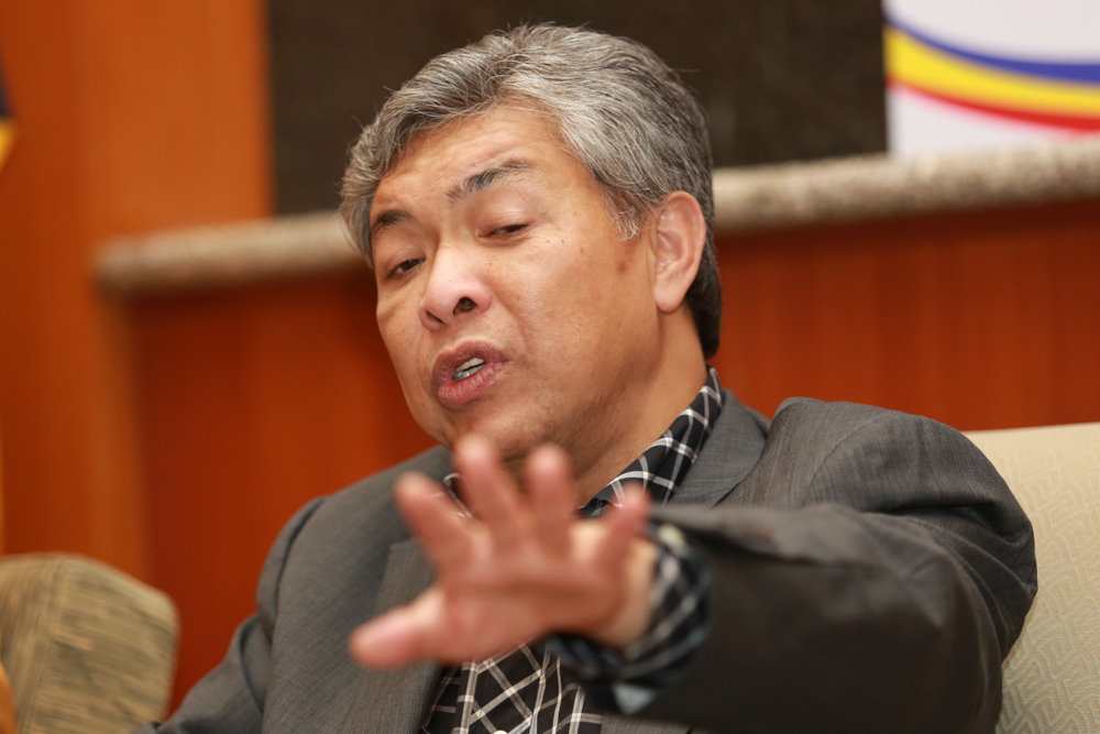 Nur Jazlan said Zahid spoke for almost an hour, and what was reported on the online news portals was only a fraction of it. u00e2u20acu201d Picture by Saw Siow Feng