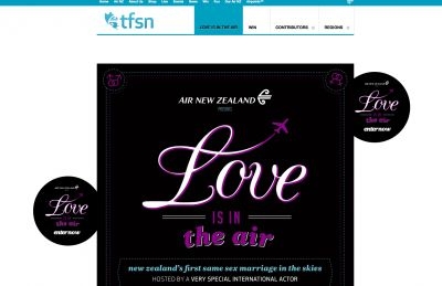 The airline said US actor Jesse Tyler Ferguson from TV show u00e2u20acu0153Modern Familyu00e2u20acu009d would attend the high-flying nuptials with his partner Justin Mikita. - AFP pic