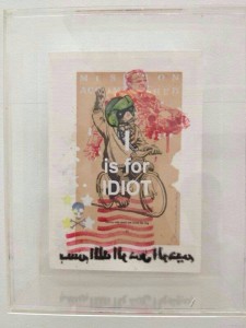 The controversial u00e2u20acu02dcI is for Idiotu00e2u20acu2122 painting by J. Anu/Anurendra Jegadeva.