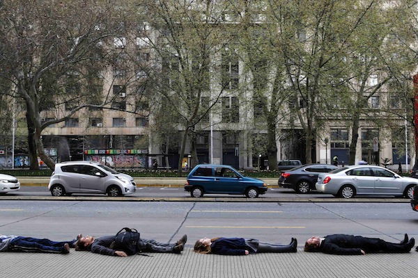 A new cable car system will modernise the financial hubs of Santiago, September 5, 2014. — Reuters pic