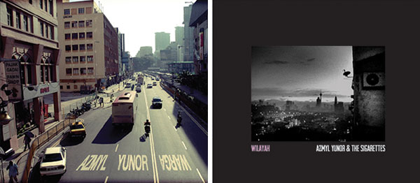 Warga album (Troubadours, 2010) (left). Wilayah album (Trobadours, 2012) (right)