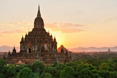 A silhouette of Sulamani temple at sunset in Bagan, Myanmar. u00e2u20acu201c AFP pic