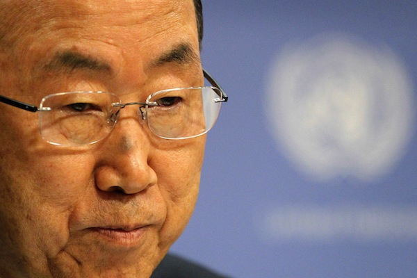 United Nations Secretary-General Ban Ki-moon speaks during a news conference at the United Nations Headquarters in New York, September 9, 2013. u00e2u20acu201d Reuters pic
