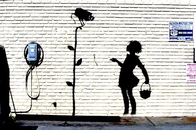 Banksy's world-famous street art can be found on facades from Britain to Israel's West Bank to the streets of Los Angeles. u00e2u20acu201d AFP pic