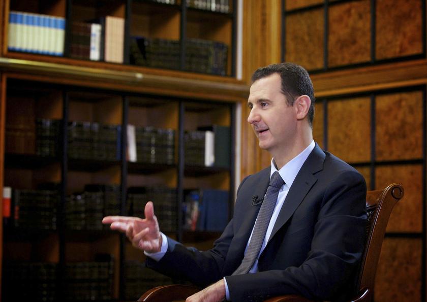 Syria's President Bashar al-Assad speaks during an interview with Russian state television RU24 in Damascus, Sept 13, 2013. u00e2u20acu201d Reuters pic