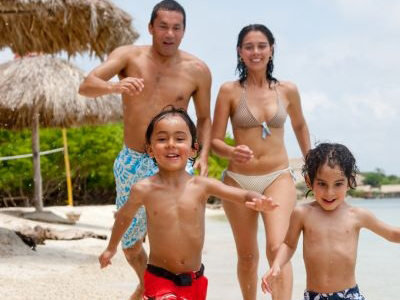 Value-for-money and vacations that give parents child-free time are driving family travel trends. u00e2u20acu201d AFP pic