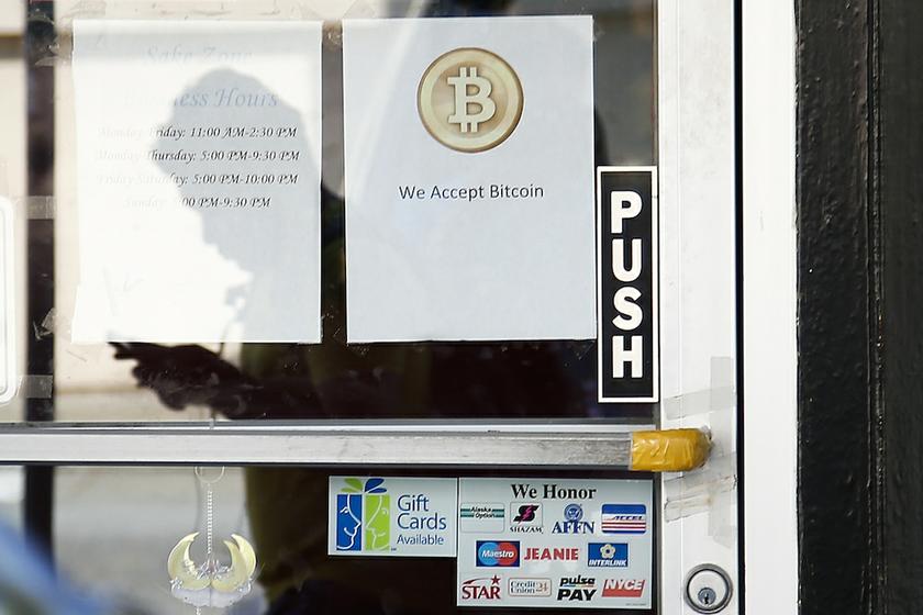 A Bitcoin logo is seen at the window of Sake Zone, a restaurant that accepts Bitcoin, a form of digital currency, as payment in San Francisco, California October 9, 2013. u00e2u20acu201d Reuters pic