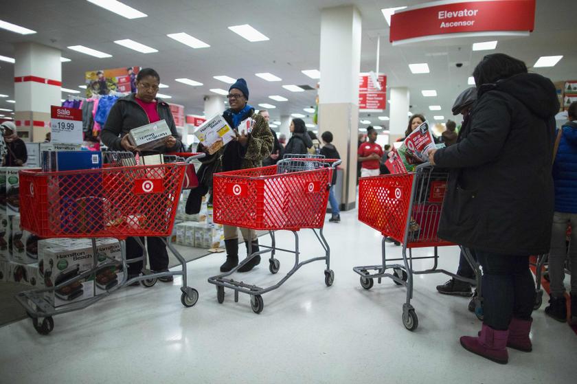 People shop inside a Target store during Black Friday sales in the Brooklyn borough of New York, November 29, 2013. u00e2u20acu2022 Reuters pic