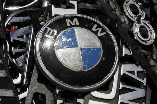 File photo of an old BMW emblem displayed at antique market in Olszyny near Szczytno, northern Poland July 22, 2012. u00e2u20acu201d Reuters pic