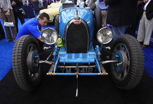 A 1926 Bugatti Type 35 Grand Prix is displayed at the Gooding & Company auction pavilion in Pebble Beach, California, August 16, 2013. u00e2u20acu201d Reuters pic