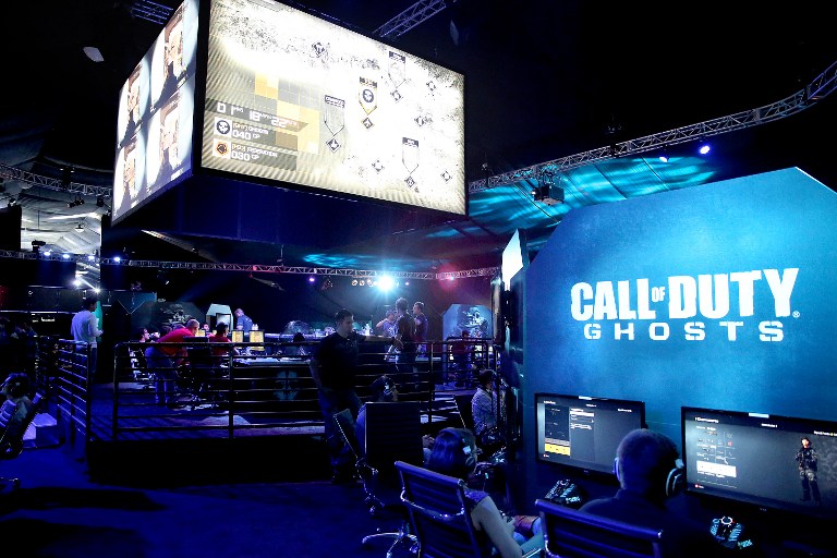 A general view of atmosphere during 'Call Of Duty: Ghosts' Multiplayer Global Reveal at LA Live on August 14, 2013 in Los Angeles, California. AFP pic