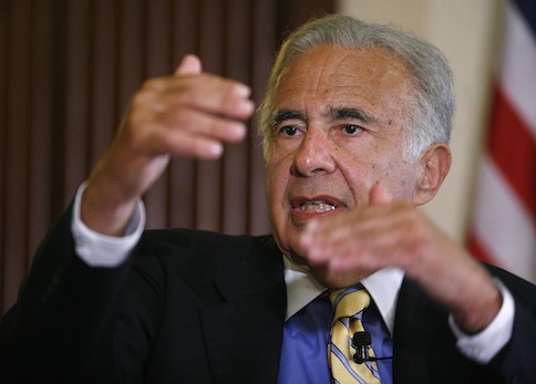 Investor Carl Icahn speaks at the Wall Street Journal Deals & Deal Makers conference at the New York Stock Exchange in this file photo taken June 27, 2007. u00e2u20acu201d Reuters pic