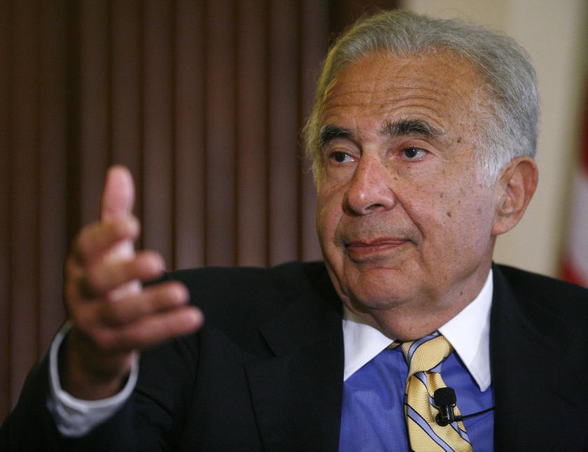 Investor Carl Icahn speaks at the Wall Street Journal Deals & Deal Makers conference at the New York Stock Exchange in this June 27, 2007 file photograph. u00e2u20acu201d Reuters pic