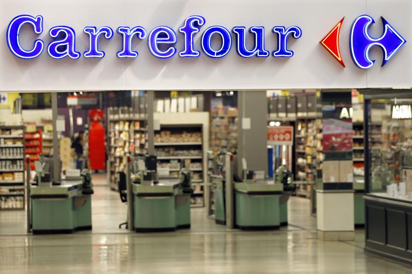 The logo of Carrefour is seen at the entrance of the Carrefour's Bercy hypermarket in Charenton Le Pont, near Paris, August 29, 2013. u00e2u20acu201d Reuters pic