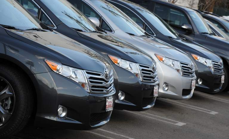 File photo of Toyota cars for sale at a Toyota dealer in Los Angeles on January 27, 2010. u00e2u20acu201d AFP pic