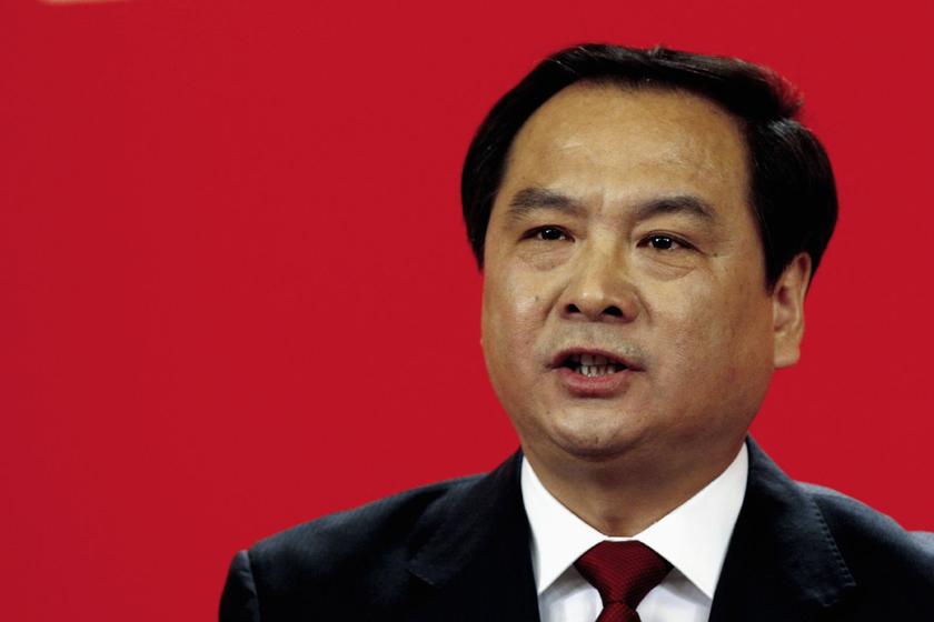 Then congress spokesman Li Dongsheng answers a question during a news conference on the eve of the 17th National Congress of the Communist Party of China (CPC) in Beijing, October 14, 2007 Reuters