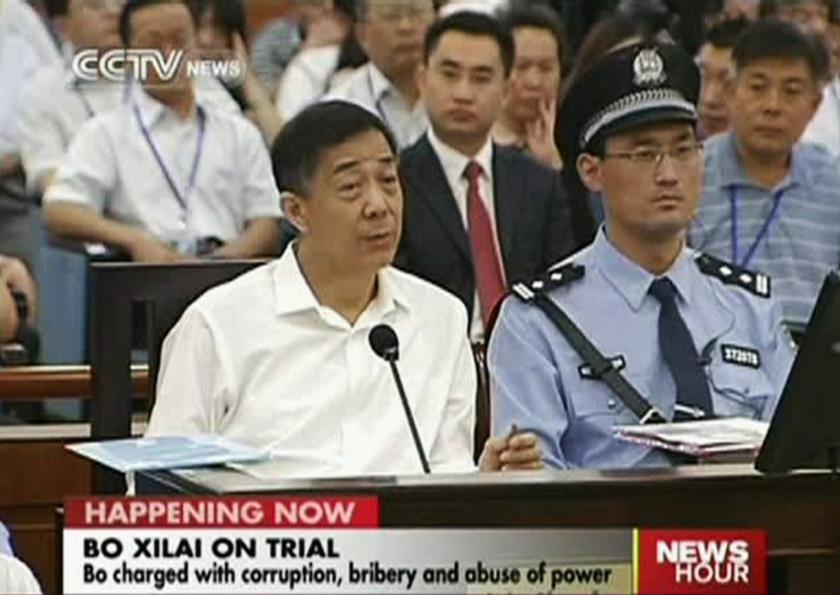 Disgraced Chinese politician Bo Xilai speaks during a court hearing in Jinan, Shandong province August 22, 2013 in this still image taken from video