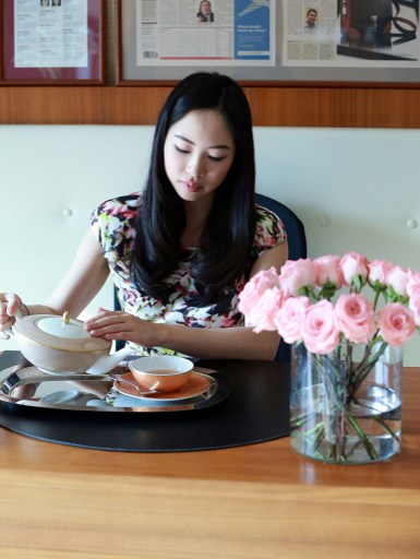 Wealthy Chinese are paying handsome sums to learn etiquette skills. — AFP pic