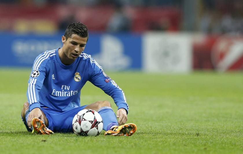 Real Madrid's Cristiano Ronaldo reacts during their Champions League Group B match against Galatasaray at Turk Telekom Arena in Istanbul September 17, 2013. u00e2u20acu201du00c2u00a0Reuters pic