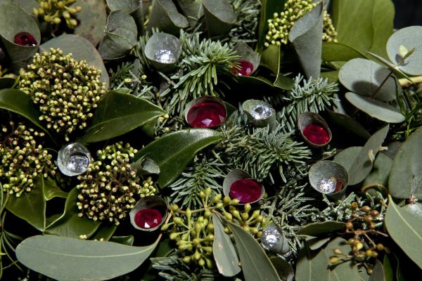 World's most expensive Christmas wreath by Pasi Jokinen-Carter and 77 Diamonds. u00e2u20acu201d AFP pic
